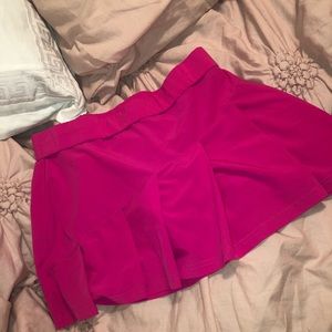 pink tennis skirt